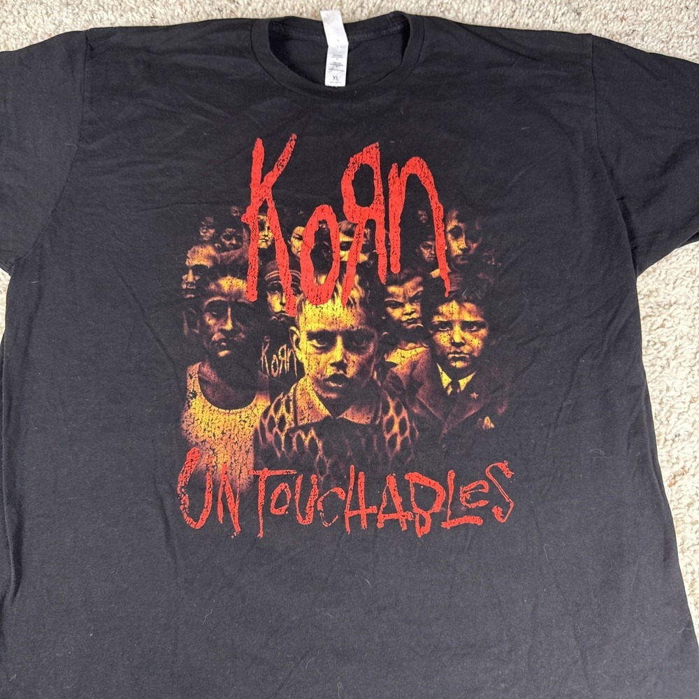 Korn Untouchables Album Cover Graphic T Shirt Black XL